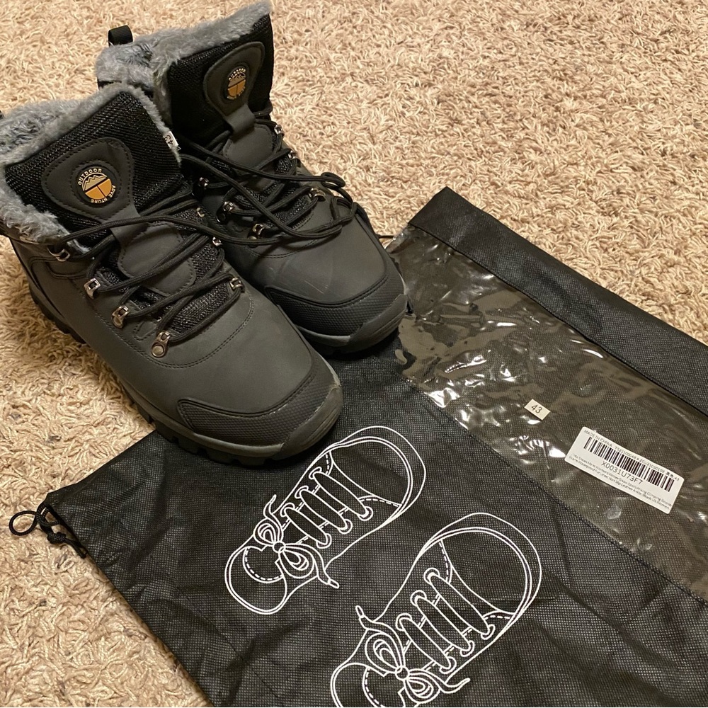 Jinta Shoes Mens Womens Winter Snow Boots Hiking Climping Booties Waterproof